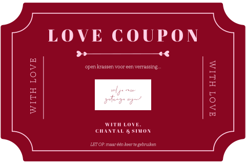 Getuigen kaartje ticket met krassticker