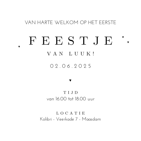 Kraamborrelkaartje clean