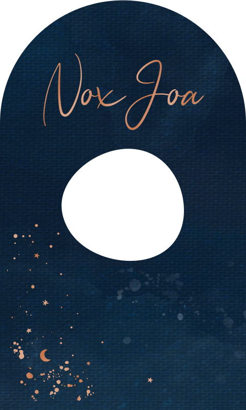 Boogkaartje Stoer met sterretjes en maantjes