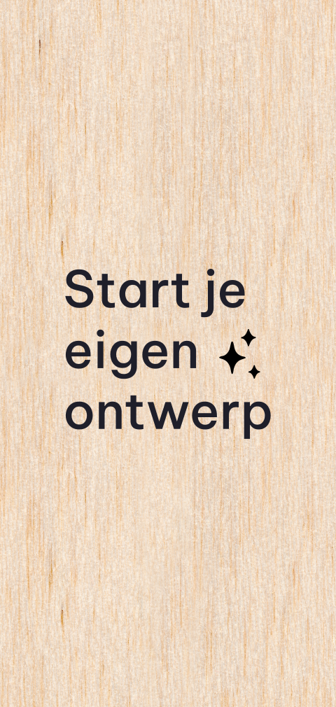 Zelf uitnodiging maken hout | 10x21
