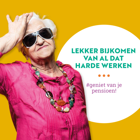 Wenskaart Hutten pensioen
