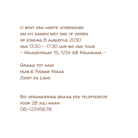 Kaart binnenkant