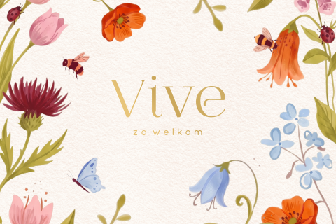 Lief geboortekaartje meisje met bloemen goudfolie