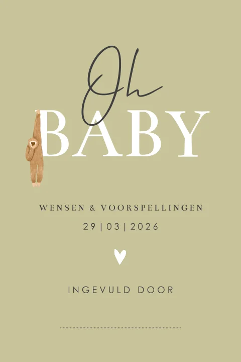 Baby Voorspellingskaarten Ginger Ray (10st) | Daily Style