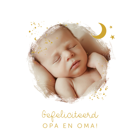 Lieve wenskaart voor opa oma met foto