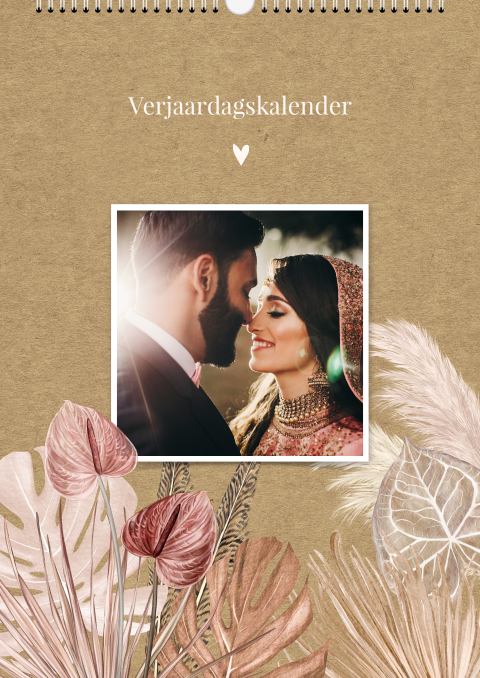 Bohemian verjaardagskalender A4