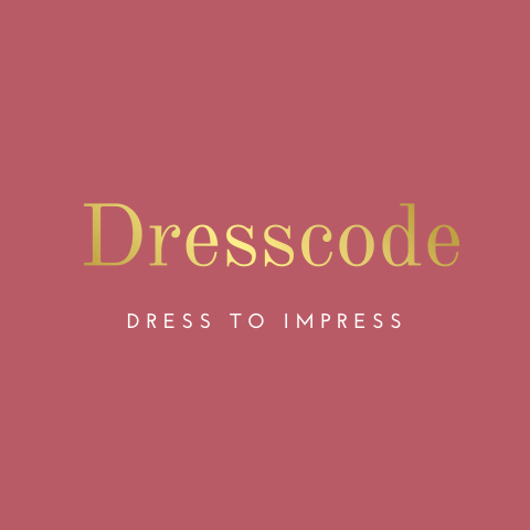 Stijlvol dresscode kaartje met goudfolie