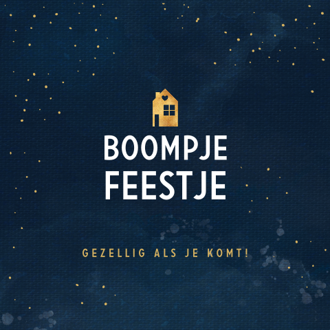 Vrolijke uitnodiging feestje nieuwe woning