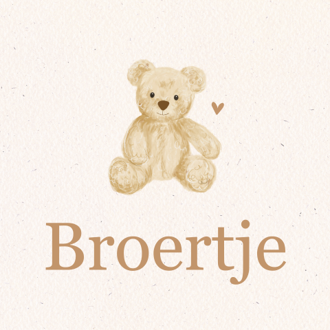 Traktatie geboorte broertje lollyhoesje met beertje | 3 stuks
