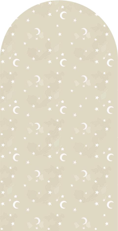 Muursticker boog interieurtrend Dreamy Beige
