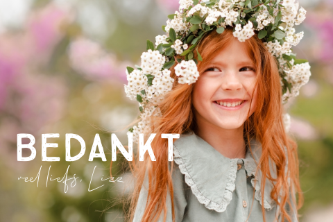 Communie bedankkaart met foto