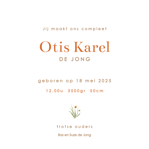 Kaart binnenkant