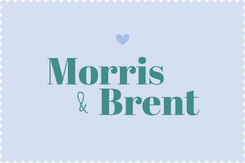 Tweeling geboortekaartje met colorblocking en originele vorm