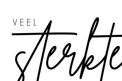 Sterkte kaart in zwart wit