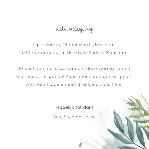 Kaart binnenkant