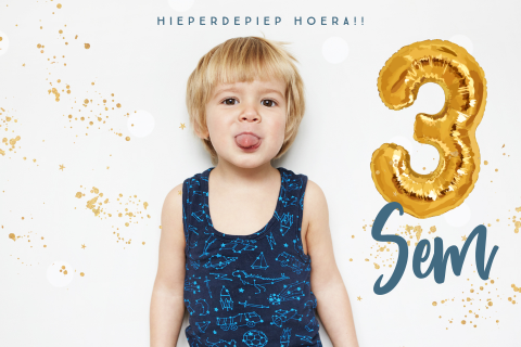 Uitnodiging verjaardag 3 jaar