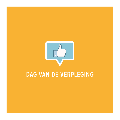 Wenskaart dag van de verpleging duimpje