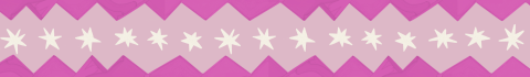 Bellyband trouwkaart in roze met vrolijk patroon
