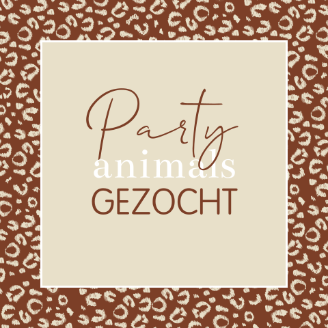 Party animal verjaardagsuitnodiging veertigste verjaardag