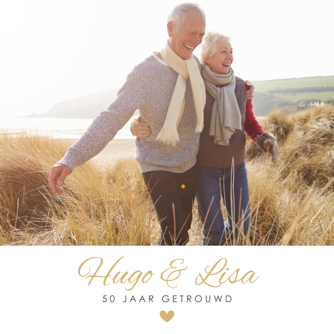 Uitnodiging gouden jubileum uitnodiging