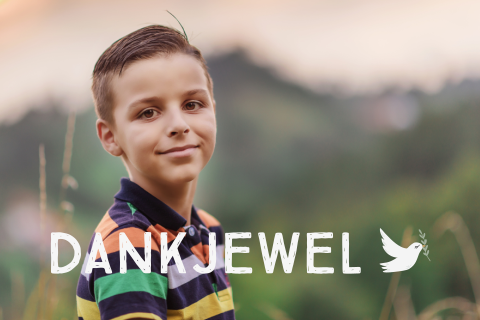 Bedankkaart Vormsel met eigen foto en duif tekening