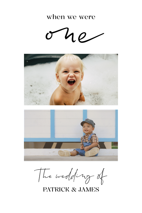 Origineel tafelnummer bruiloft met foto's