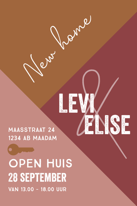 Uitnodiging nieuwe woning