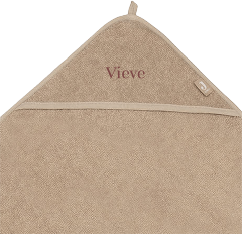 Kraamcadeau badcape gepersonaliseerd 