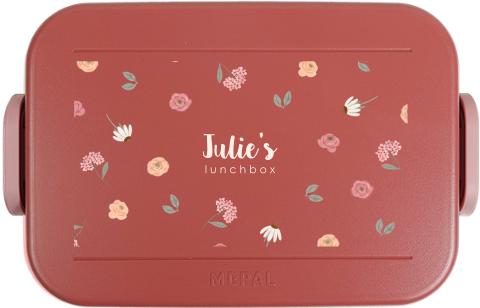 Mepal lunchbox To Go met bloemenpatroon en naam