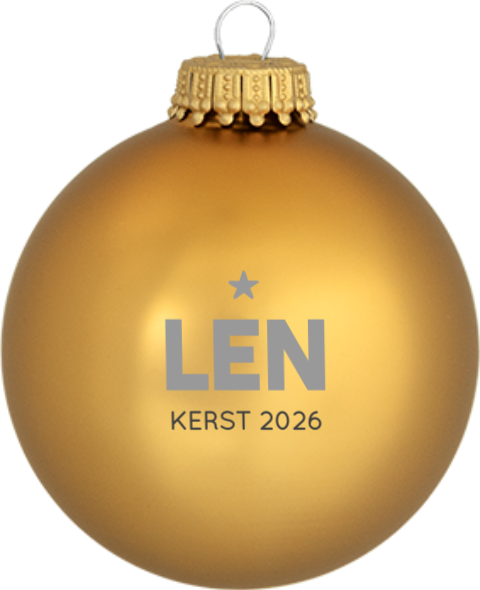 Baby's eerste kerstbal met naam