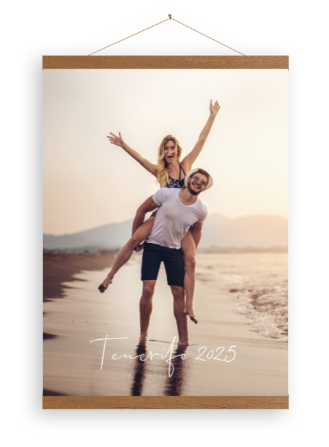 Persoonlijke canvas poster met vakantiefoto