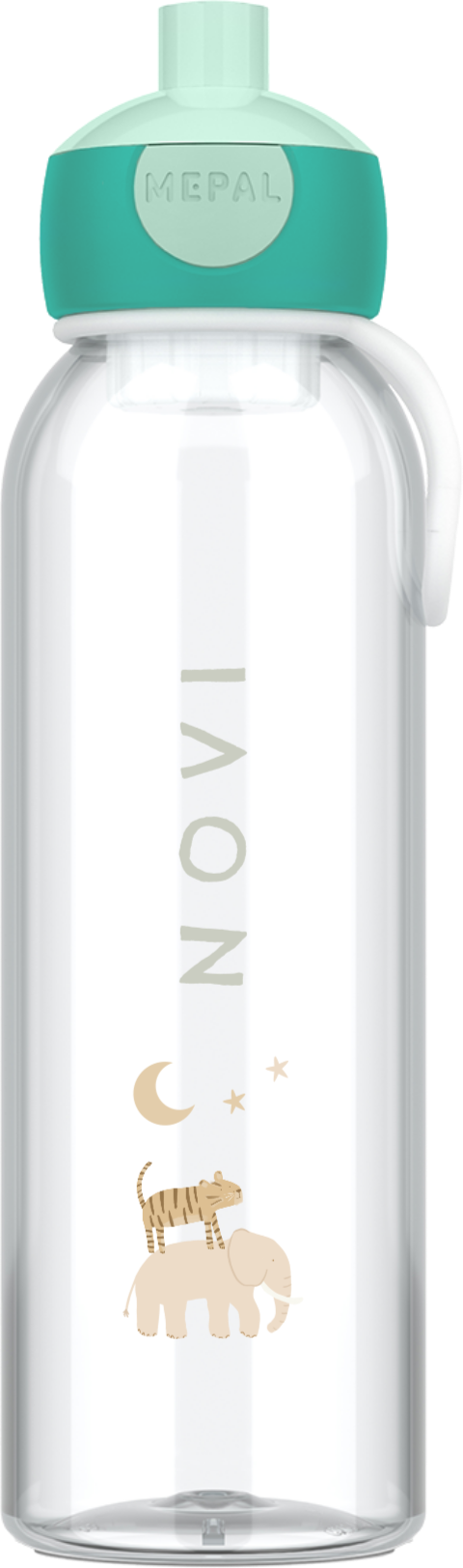 Mepal waterfles Campus met jungledieren, naam en sterrren