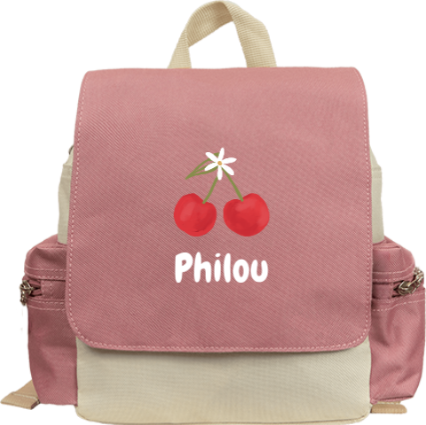 Rugzak Adventure met naam en kersen