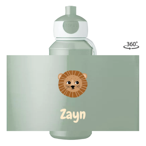 Mepal pop-up drinkbeker Campus met leeuw en naam