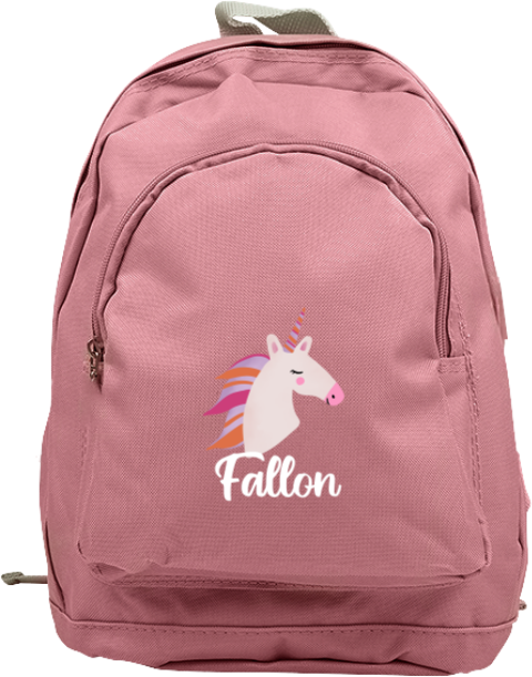 Rugzak Junior met naam en eenhoorn