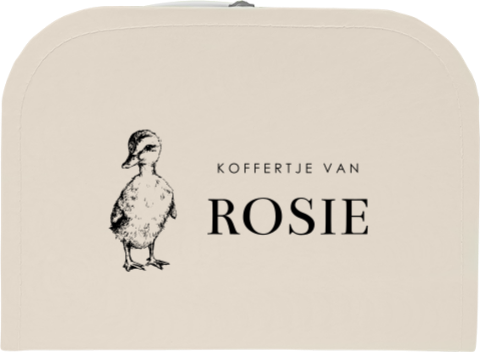 Kinderkoffertje met schattig eendje