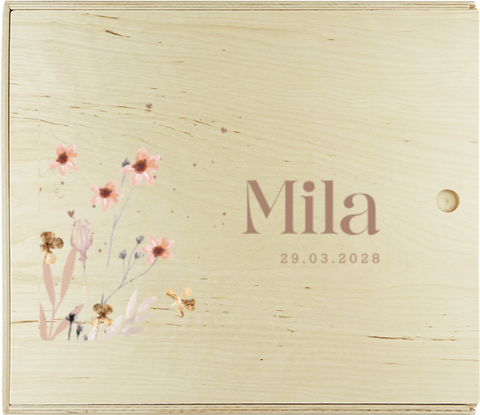 Presentatiedoos met bloemen