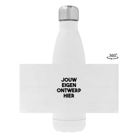 Rvs-fles met eigen ontwerp