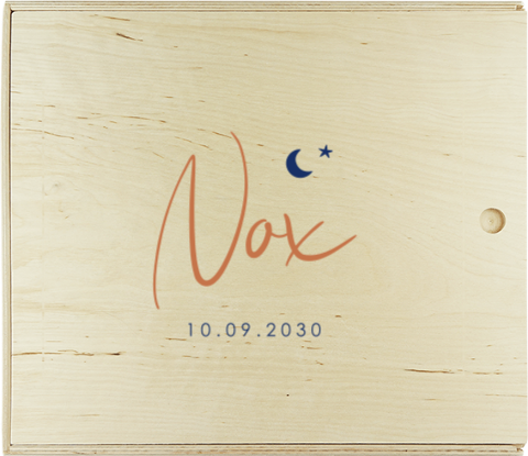 Presentatiedoos met sterretje en maantje