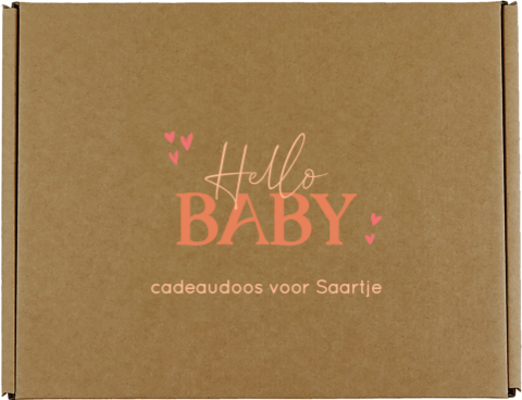 Cadeaudoos baby met naam