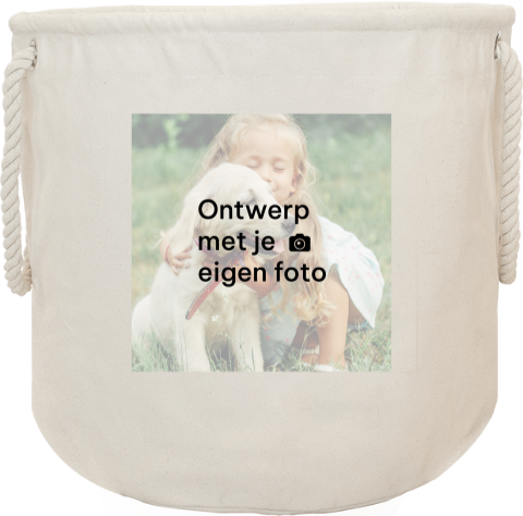 Opbergzak met eigen foto personaliseren