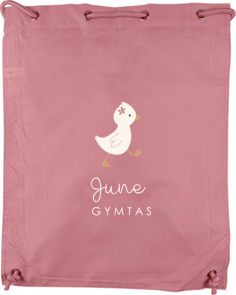 Gymtas met eendje en naam