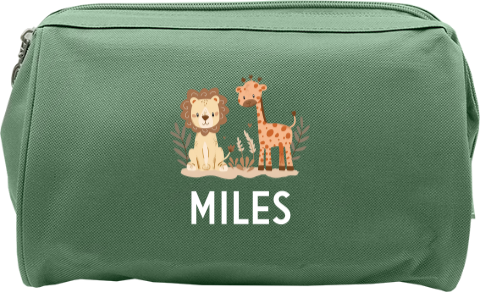 Toilettas met naam en dieren