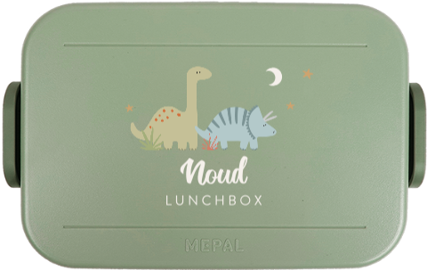 Mepal lunchbox TO GO met naam en dino's