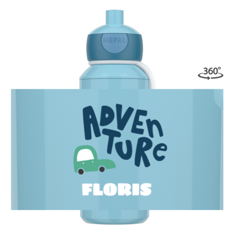 Mepal pop-up drinkfles met auto en naam