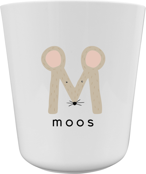 Kinderbeker met muis en naam