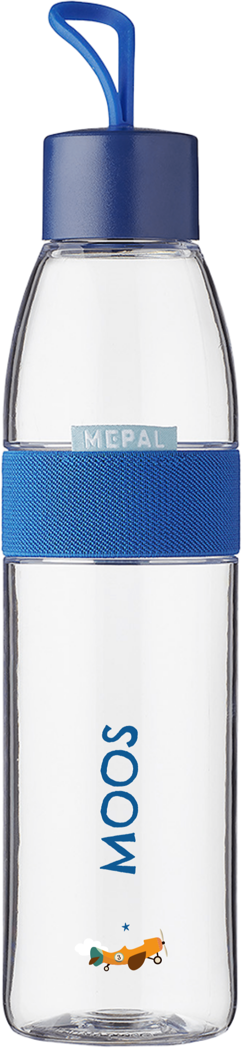Mepal waterfles Ellipse met naam en vliegtuig