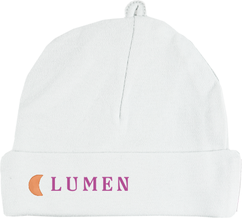 Babymutsje met geel maantje