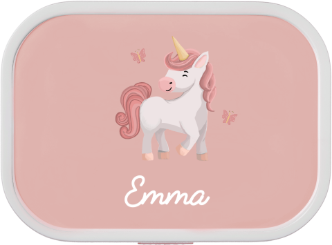 Mepal lunchbox Campus met naam en unicorn