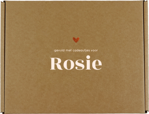 Cadeaudoos baby stijlvol met hartje